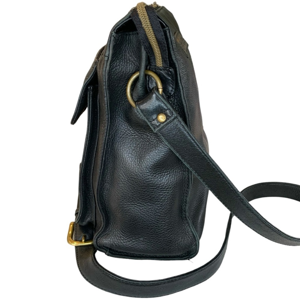 FOSSIL BLACK VINTAGE PEBBLED LEATHER CROSSBODY BAG - Picture 4 of 8